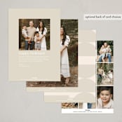 "Statement" - Thanksgiving Cards in Cream by Ellen Schlegelmilch - Back of Card Options