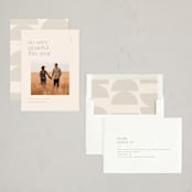 "Statement" - Thanksgiving Cards in Cream by Ellen Schlegelmilch - Assembled