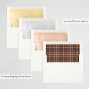 "Stamped Burlap Thanksgiving Collage" - Thanksgiving Cards in Nutmeg by Kamala Nahas - Envelope Liner Options