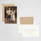 "feeling grateful" - Thanksgiving Cards in Cotton by Sara Hicks Malone - Assembled