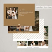 "Minimale" - Thanksgiving Cards in Honey by Jessica Williams - Back of Card Options