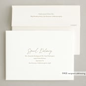"Minimale" - Thanksgiving Cards in Honey by Jessica Williams - FREE Recipient Addressing
