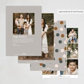 "Circles" - Thanksgiving Cards in Acorn by Owl and Toad - Back of Card Options