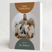 "Circles" - Thanksgiving Cards in Acorn by Owl and Toad - Folded Card
