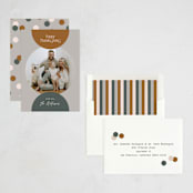 "Circles" - Thanksgiving Cards in Acorn by Owl and Toad - Assembled