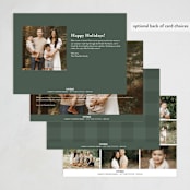 "Grateful and blessed" - Thanksgiving Cards in Cotton by Lea Delaveris - Back of Card Options