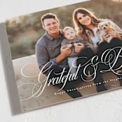 "Grateful and blessed" - Thanksgiving Cards in Cotton by Lea Delaveris - Detail
