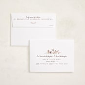 "Wildflower" - Thanksgiving Cards in Chai by Jenna Holcomb - FREE Recipient Addressing