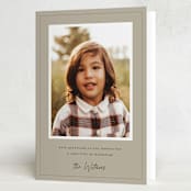 "Grateful Heart" - Thanksgiving Cards in Tonal by Sara Hicks Malone - Folded Card