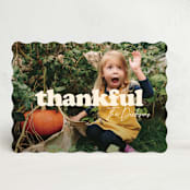 "Big Thanks" - Thanksgiving Cards in Whipped Cream by Inkblot Design - Front