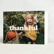 "Big Thanks" - Thanksgiving Cards in Whipped Cream by Inkblot Design - Folded Card