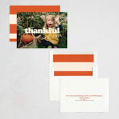 "Big Thanks" - Thanksgiving Cards in Whipped Cream by Inkblot Design - Assembled