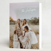 "Firma" - Thanksgiving Cards in Snow by Tamara Hilje - Folded Card
