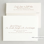 "Autograph" - Thanksgiving Cards in Pecan Pie by Tamara Hilje - FREE Recipient Addressing