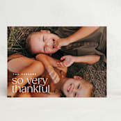 "so very thankful." - Thanksgiving Cards in Cotton by Ellen Schlegelmilch - Front