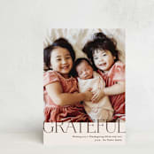 "Baseline" - Thanksgiving Cards in Coffee by Alethea and Ruth - Front