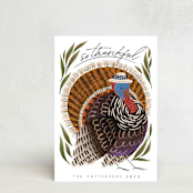 "Thankful Turkey" - Thanksgiving Cards in Grass by Grae - Front