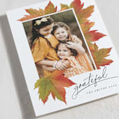 "Maple Lovers" - Thanksgiving Cards in Autumn by Grae - Detail