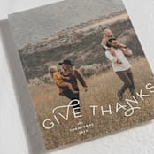 "Give Thanks Modern" - Thanksgiving Cards in Powder by Kristel - Detail