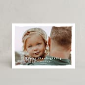 "Soft Edge" - Thanksgiving Cards in Sugar by Jessica Williams - Front