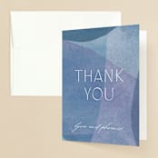 "Alchemy" - Wedding Thank You Cards in Deep Sea by Olivia Raufman - Front