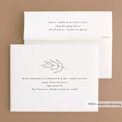 "Denali" - Wedding Thank You Cards in Linen by Carly Reed Walker - FREE Recipient Addressing