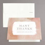 "Magic Hour" - Wedding Thank You Cards in Desert Rose by Hooray Creative - Front