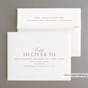 "Magic Hour" - Wedding Thank You Cards in Desert Rose by Hooray Creative - FREE Recipient Addressing