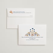 "modern folk" - Wedding Thank You Cards in Blush by GeekInk Design - FREE Recipient Addressing