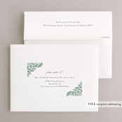 "Ornate" - Wedding Thank You Cards in Sage by Jen Owens - FREE Recipient Addressing