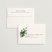 "Side Swept" - Wedding Thank You Cards in Navy by Susan Moyal - FREE Recipient Addressing