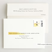 "Upper Block" - Wedding Thank You Cards in Daisy by Lea Velasquez - FREE Recipient Addressing