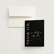"Ascent" - Wedding Thank You Cards in Ecru by Erica Krystek - Front