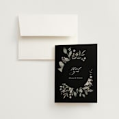 "Enchanted fields" - Wedding Thank You Cards in Noir by Jennifer Wick - Front