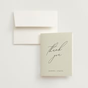 "Love and Faith" - Wedding Thank You Cards in Vanilla by Louise Kay - Front
