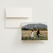 "Napa" - Wedding Thank You Cards in Golden by Kelly Schmidt - Front