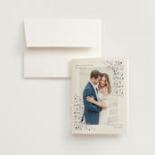 "Delicate Garden" - Wedding Thank You Cards in Wildflower by Ashley DeMeyere - Front