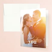 "whimsical ampersand" - Wedding Thank You Cards in Black Tie by Laura Hamm - Front