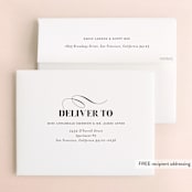 "whimsical ampersand" - Wedding Thank You Cards in Black Tie by Laura Hamm - FREE Recipient Addressing