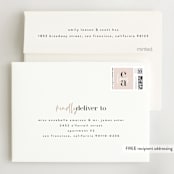 "Loved" - Wedding Thank You Cards in Champagne by Angela Garrick - FREE Recipient Addressing