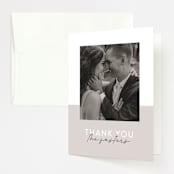 "Styled" - Wedding Thank You Cards in Fog by Pixel and Hank - Front
