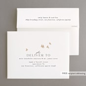 "Soar" - Wedding Thank You Cards in Cream by Phrosné Barwood - FREE Recipient Addressing