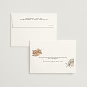 "leaf contour" - Wedding Thank You Cards in Natural by Susan Zinader - FREE Recipient Addressing