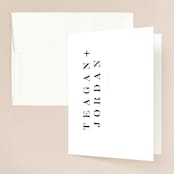 "Urban" - Wedding Thank You Cards in Onyx by Lori Wemple - Front