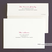 "Estate" - Wedding Thank You Cards in Blush by Kim Dietrich Elam - FREE Recipient Addressing