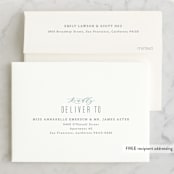 "Painted Sea" - Wedding Thank You Cards in Seafoam by Hooray Creative - FREE Recipient Addressing