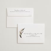 "Arched Pampas" - Wedding Thank You Cards in Basil by Kaydi Bishop - FREE Recipient Addressing