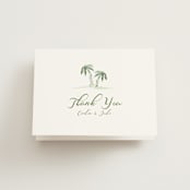 "Alento" - Wedding Thank You Cards in Celeste by Pati Cascino - Front