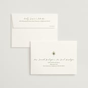 "Alento" - Wedding Thank You Cards in Celeste by Pati Cascino - FREE Recipient Addressing