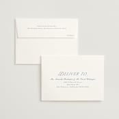 "Luxe" - Wedding Thank You Cards in Ocean by Baumbirdy - FREE Recipient Addressing